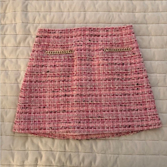 Generation Love Pink Textured Mini Skirt - Picture 2 of 4